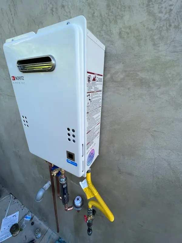 Tankless water heater installation for Saddle Rock Estates homes